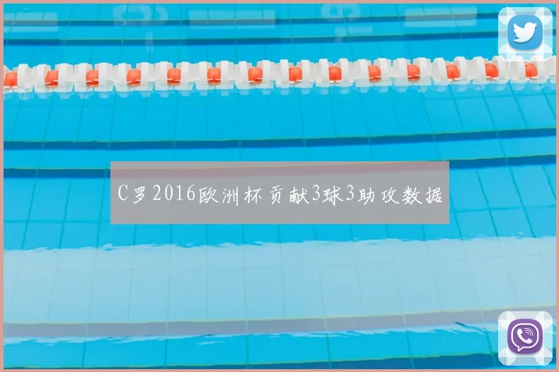 C罗2016欧洲杯贡献3球3助攻数据